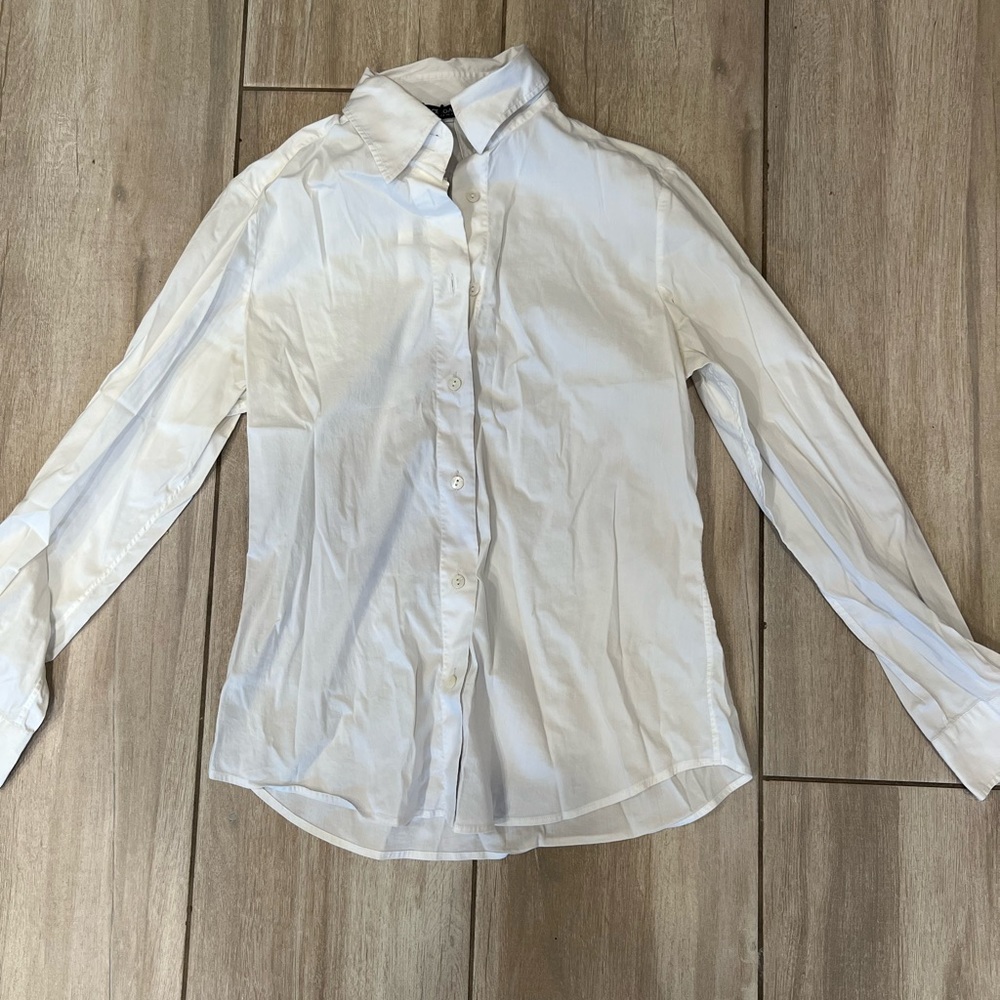 Dolce and Gabbana white button up shirt
